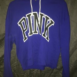 PINK Cropped Hoodie